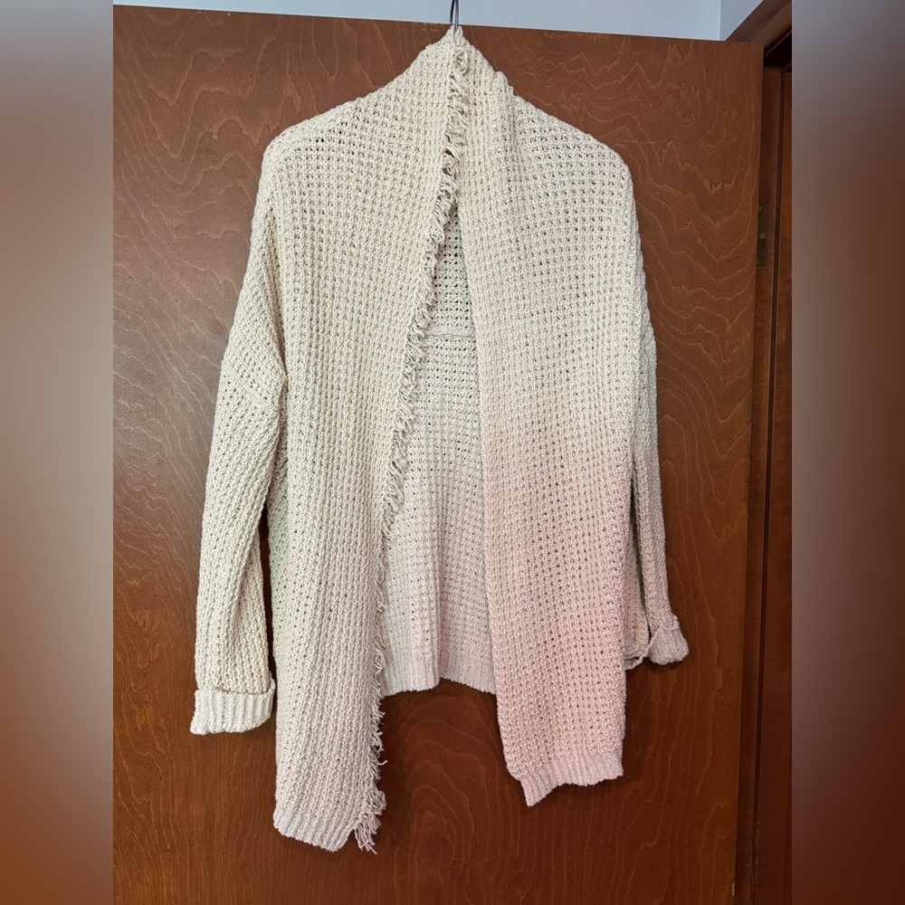 Free People Cream Knit Sweater